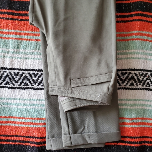 Vintage Green Polyester Pants - Picture 2 of 4